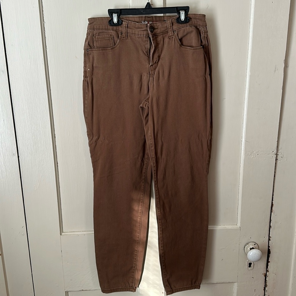 Style & Co Brown Skinny Jeans Size 10